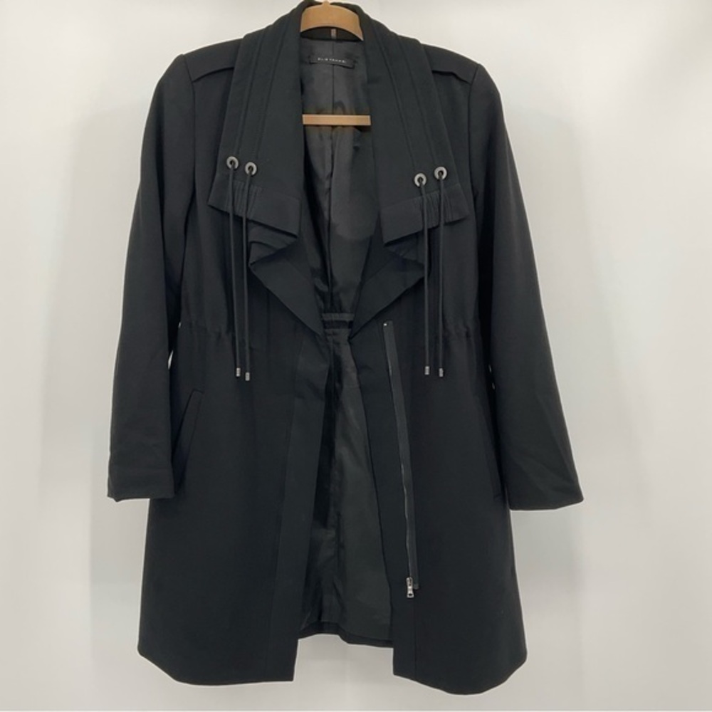 Ellie Tahari Black Peacoat‎ Size XS A2